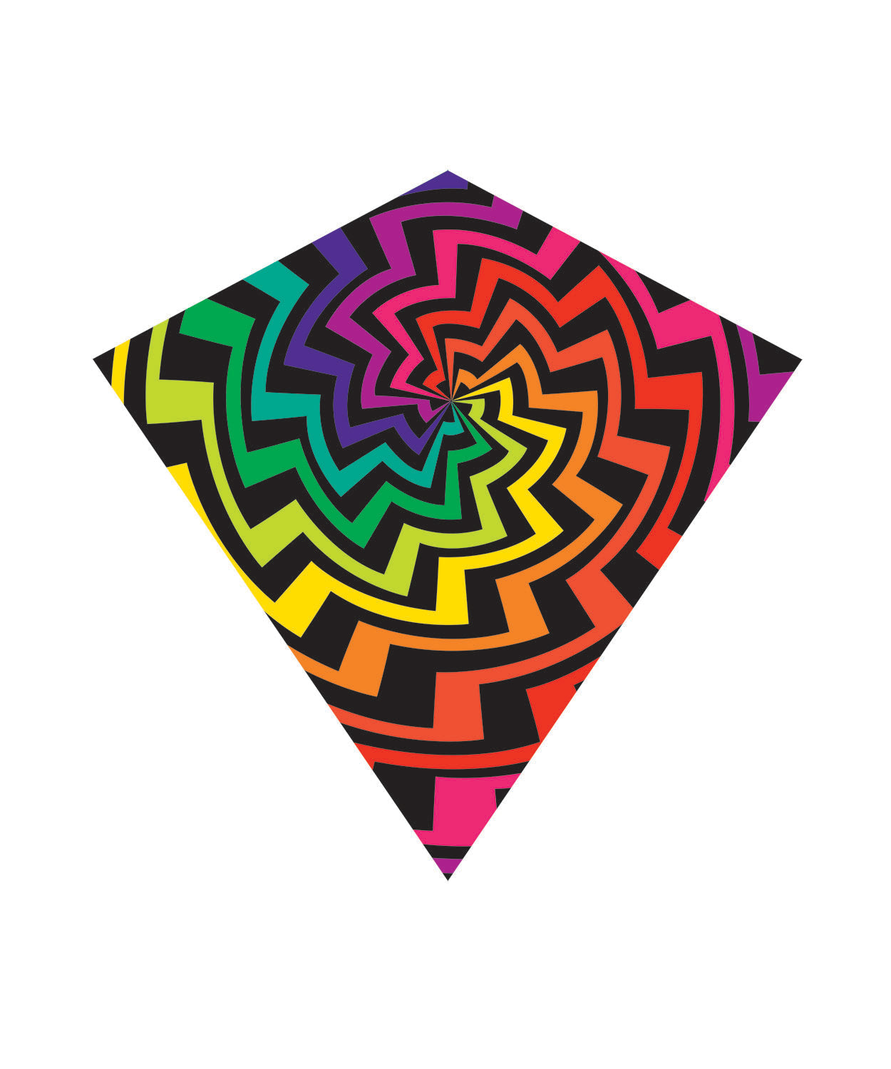 Kite - 31 Inch Wide WindNSun WindDiamond Spiral Nylon Kite