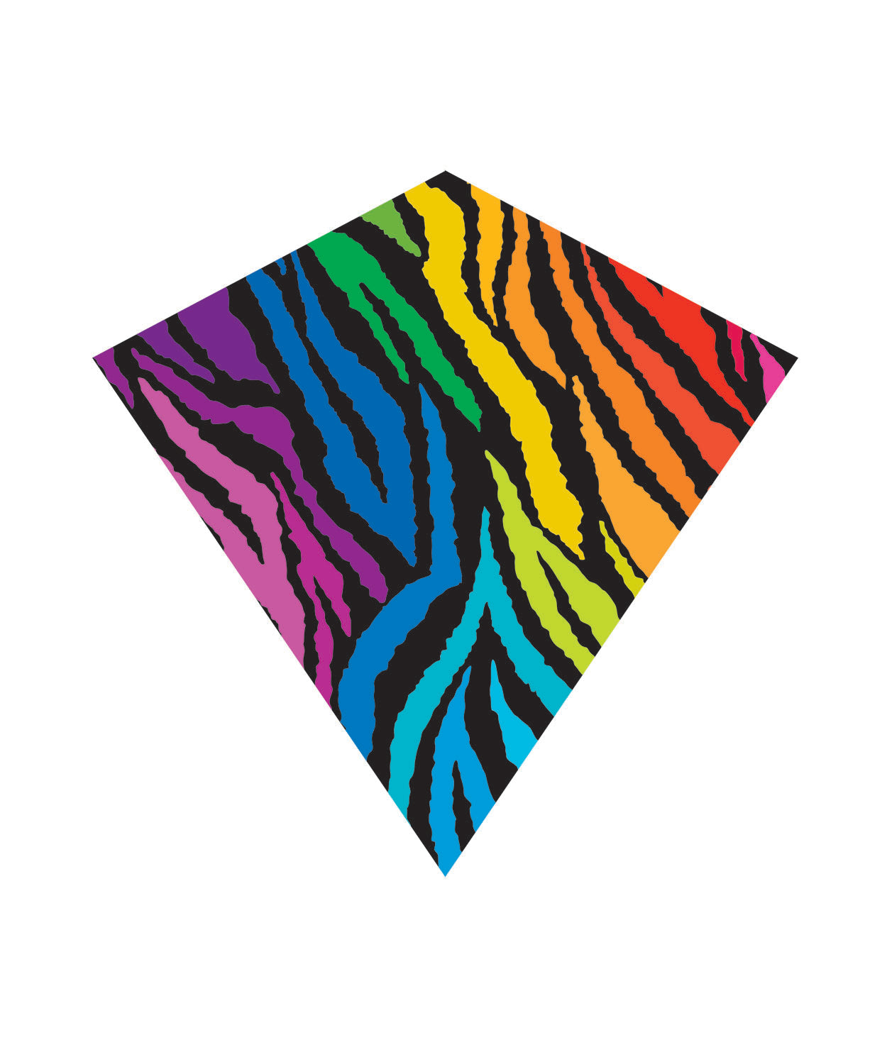 Kite - 31 Inch Wide WindNSun WindDiamond Stripe Nylon Kite