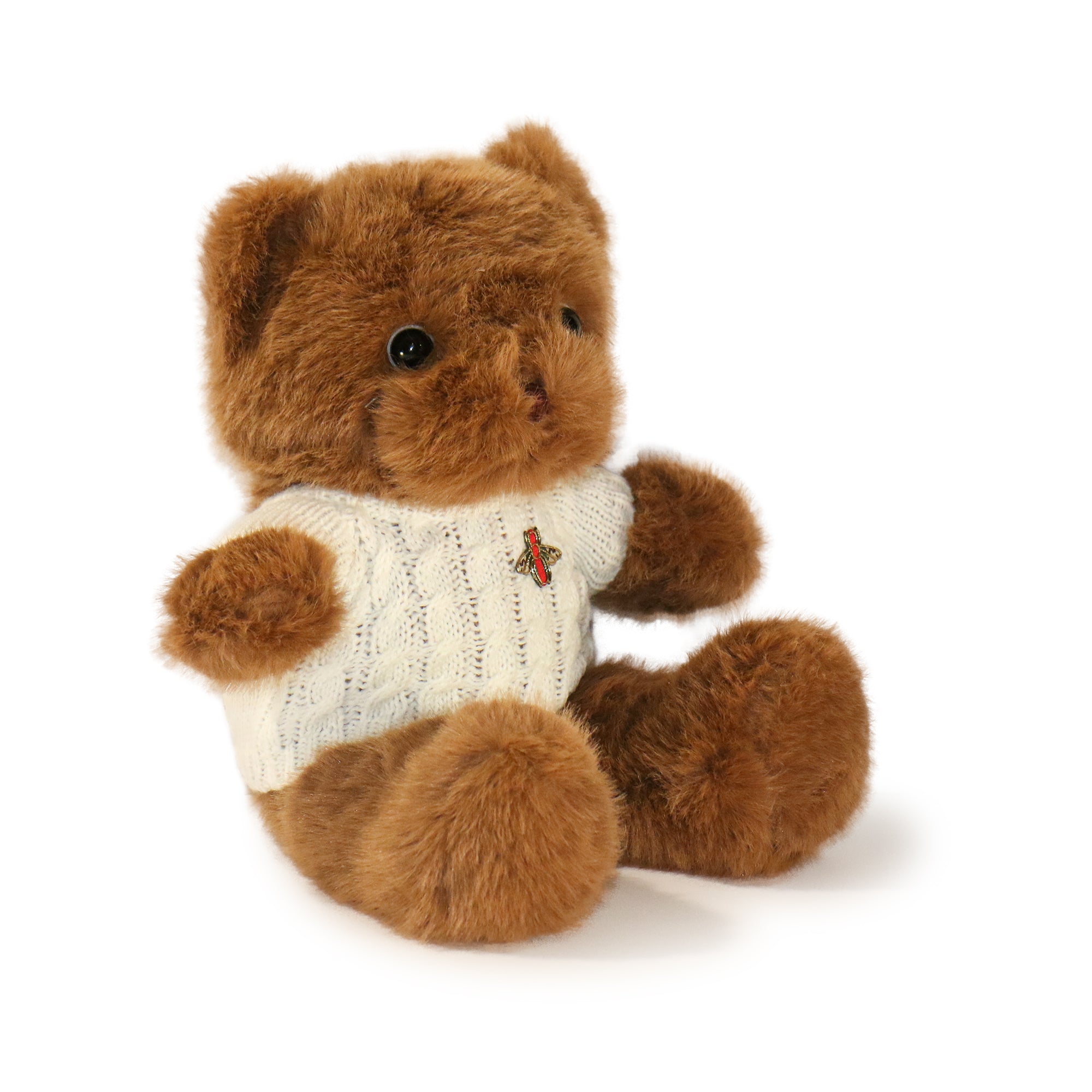 Cozy Sweater Bear with White Sweater 12-inch  2