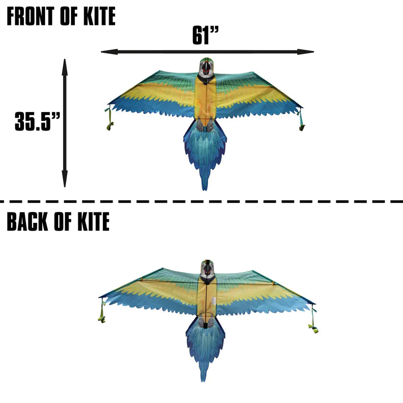 Kites - RainForest 61 inch Wingspan Nylon Macaw 2