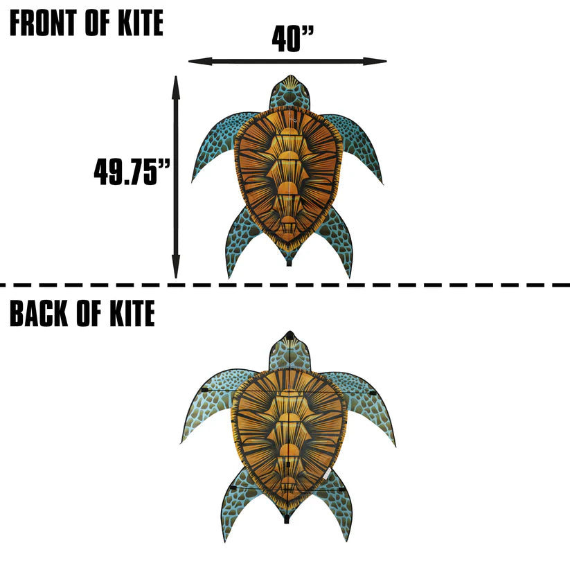 Kites - SeaLife Nylon 40 inch wide Turtle Kite 2