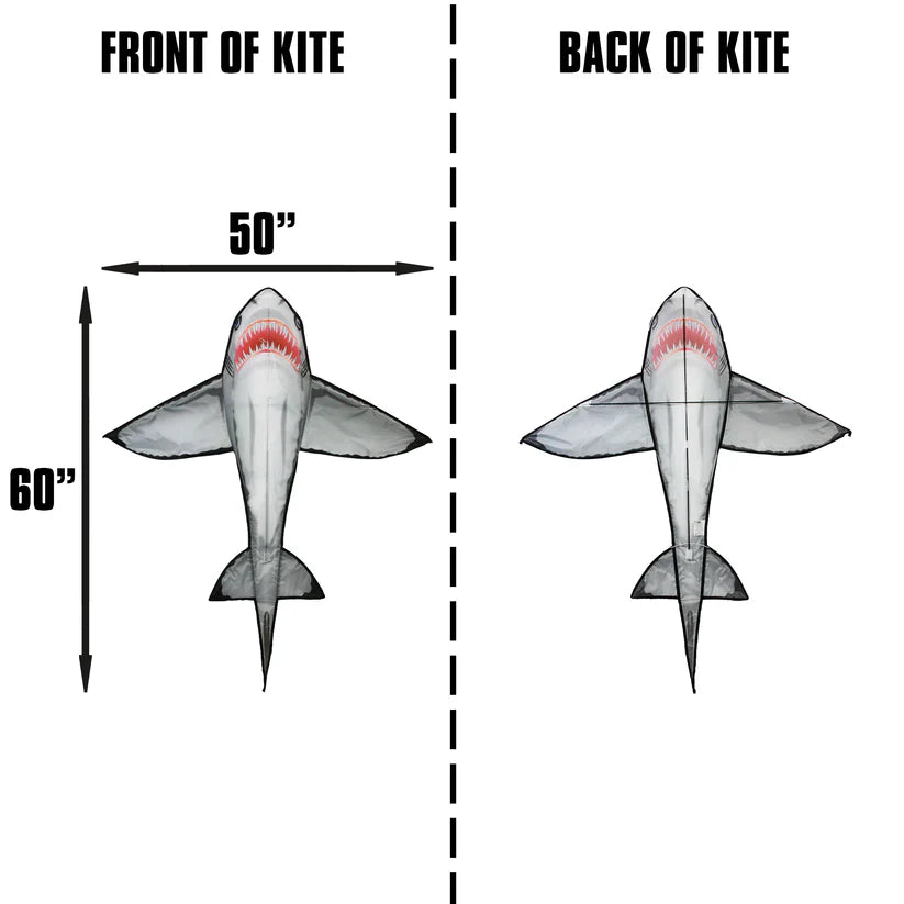 Kites - SeaLife 60 inch tall Nylon Shark Kite 2
