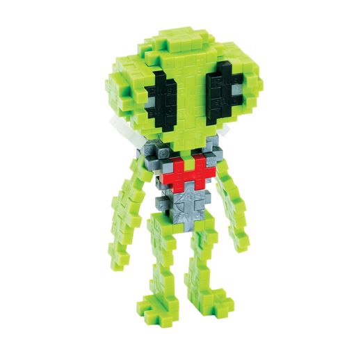 Plus Plus - Tube 70 pieces - ALIEN Puzzle Blocks Design View