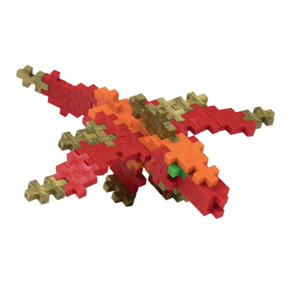 Plus Plus - Tube 70 pieces - DRAGON Puzzle Blocks Design Example