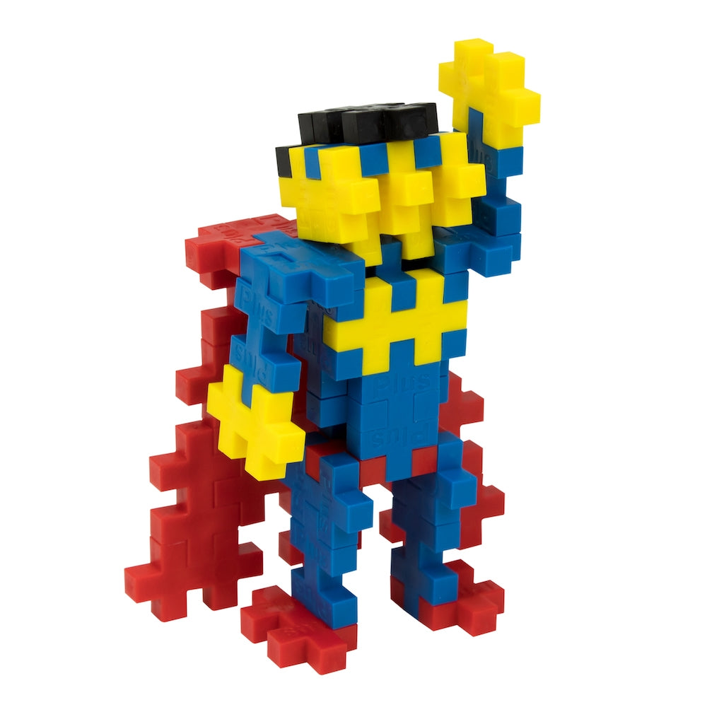 Plus Plus - Tube 70 pieces - SUPERHERO Puzzle Blocks Design View