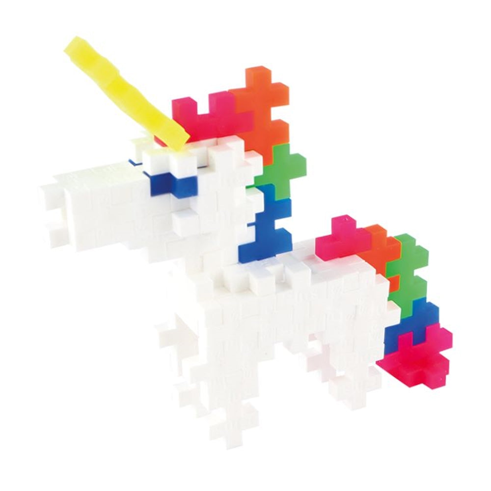 Plus Plus - Tube 70 pieces - UNICORN Puzzle Blocks Design View