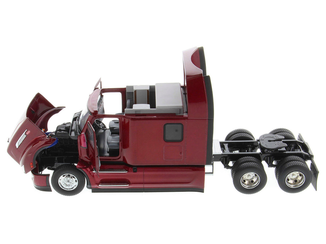 Peterbilt 579 Ultraloft Tractor Truck Red Metallic "Transport Series" 1/32 Diecast Model by Diecast Masters-2