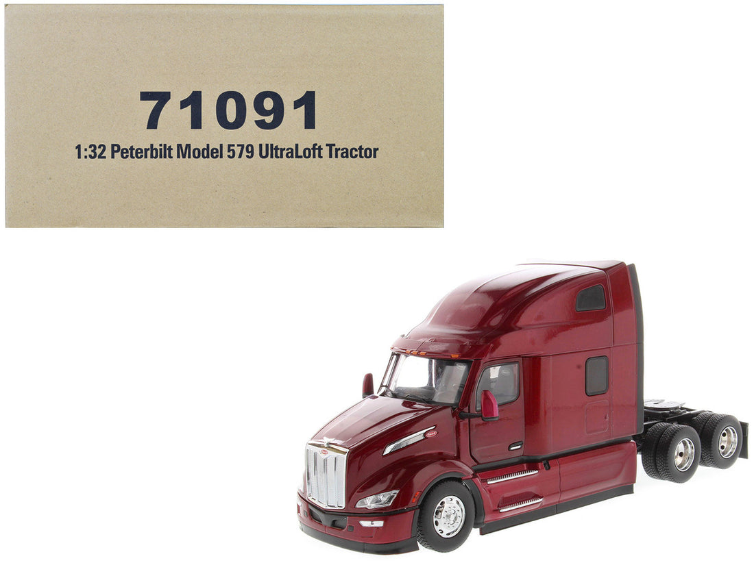 Peterbilt 579 Ultraloft Tractor Truck Red Metallic "Transport Series" 1/32 Diecast Model by Diecast Masters-0