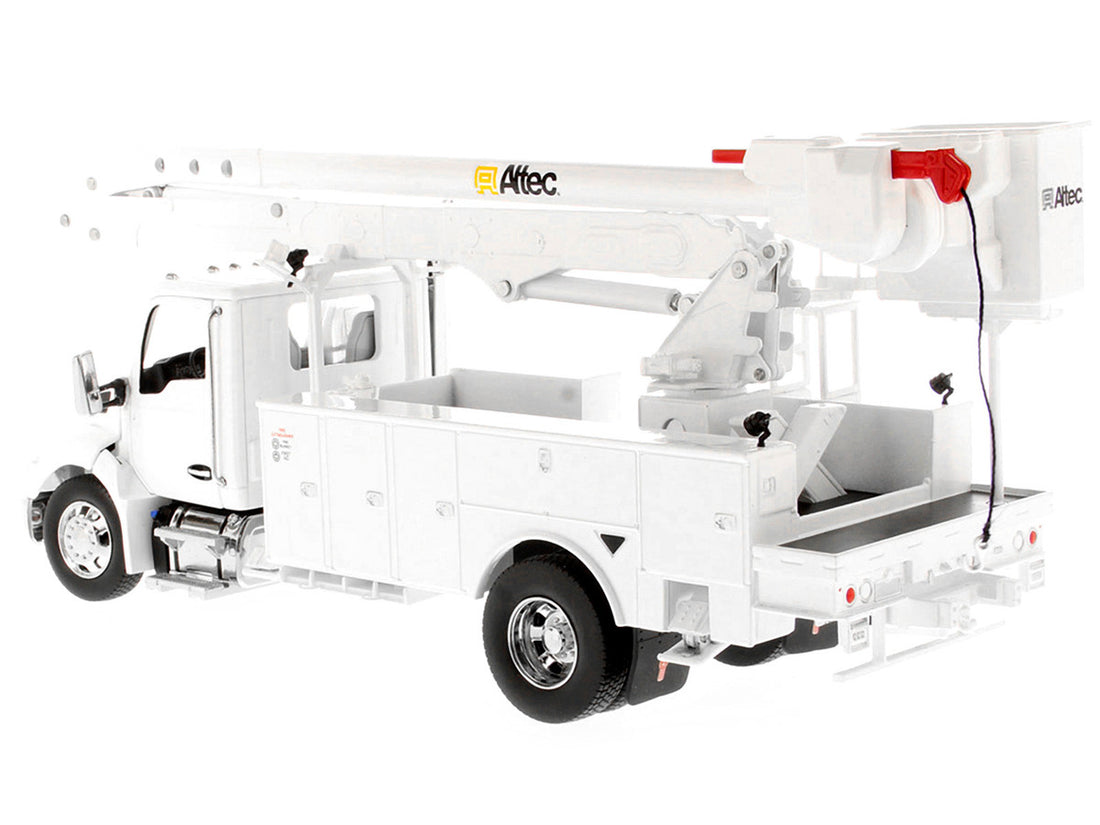Kenworth T380 with Altec AA55 Aerial Service Truck White "Transport Series" 1/32 Diecast Model by Diecast Masters-2