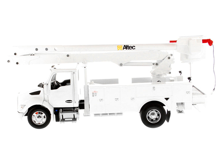 Kenworth T380 with Altec AA55 Aerial Service Truck White "Transport Series" 1/32 Diecast Model by Diecast Masters-1