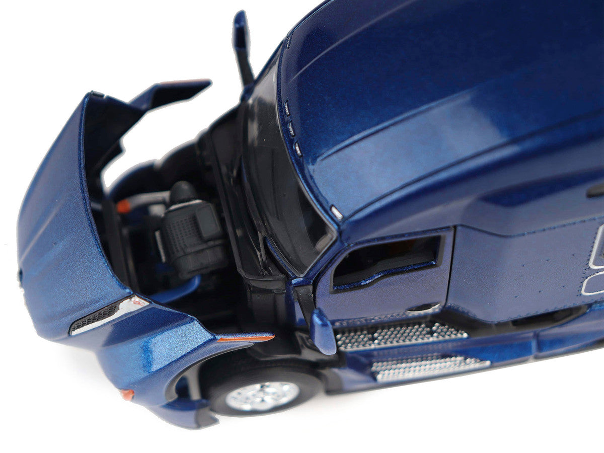 Kenworth T680 Truck Tractor Deep Cerulean Blue Metallic "Transport Series" 1/50 Diecast Model by Diecast Masters-2