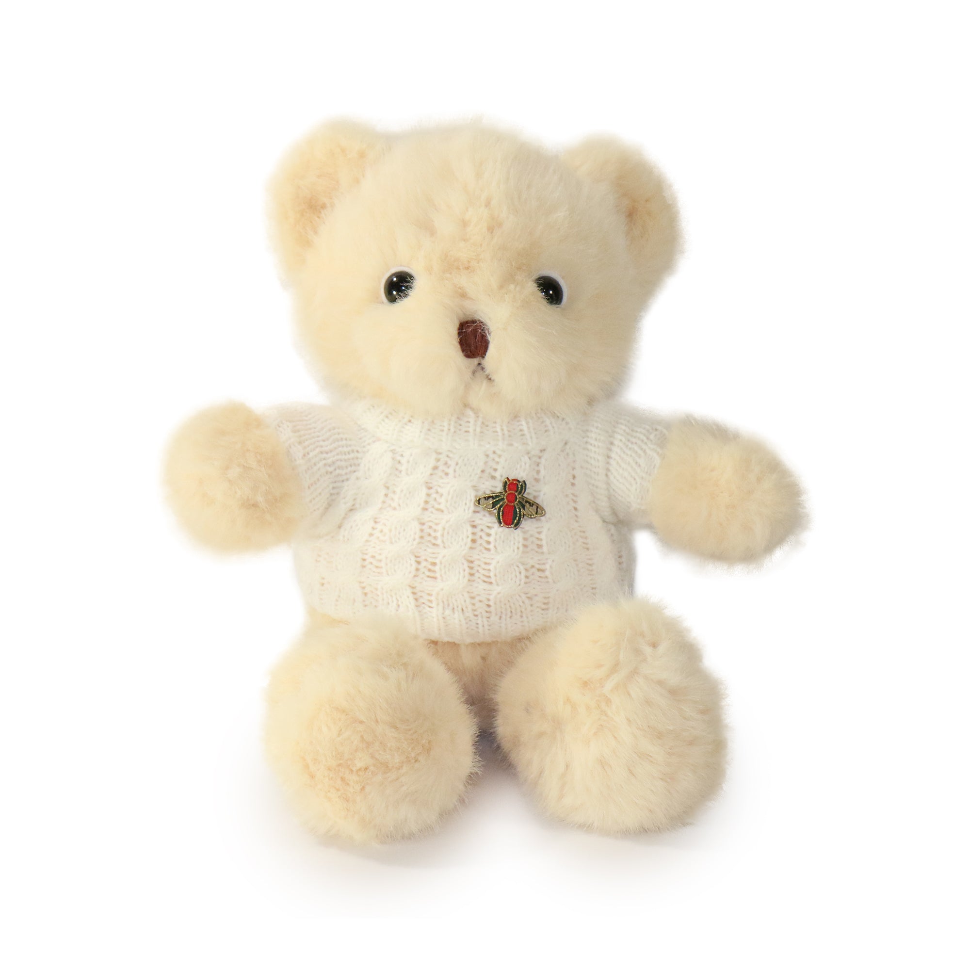 Cozy Sweater Bear with White Sweater 12-inch  5