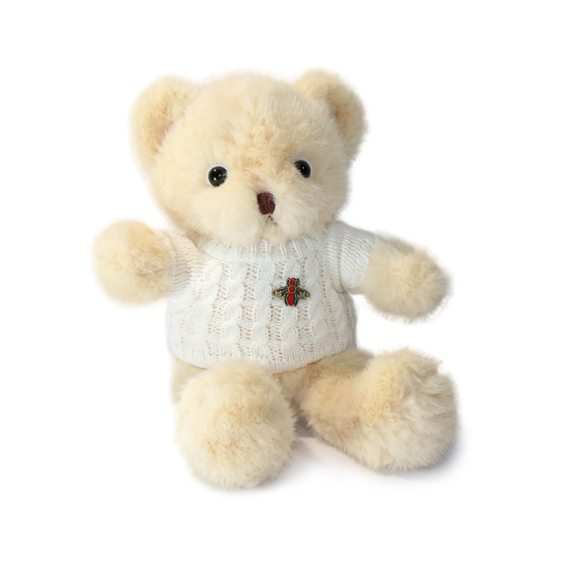Cozy Sweater Bear with White Sweater 12-inch  6