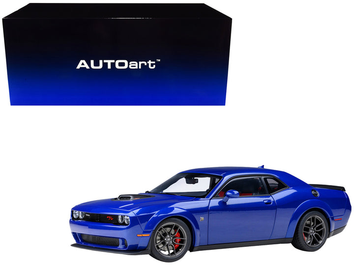 2022 Dodge Challenger R/T Scat Pack Widebody Indigo Blue 1/18 Model Car by Autoart-0