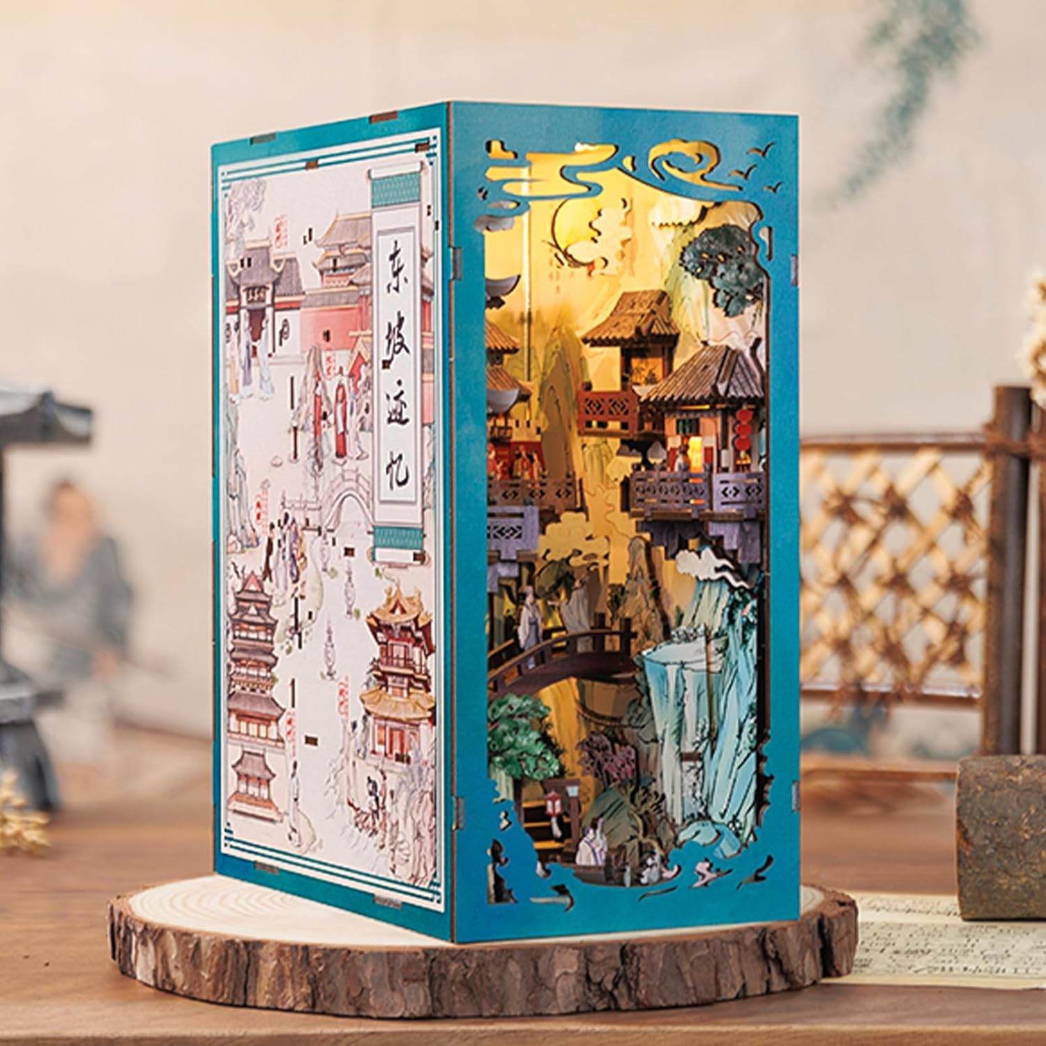 Book Nook Wizardi Miniature - Su Dongpo's Life Roombox Kit-1
