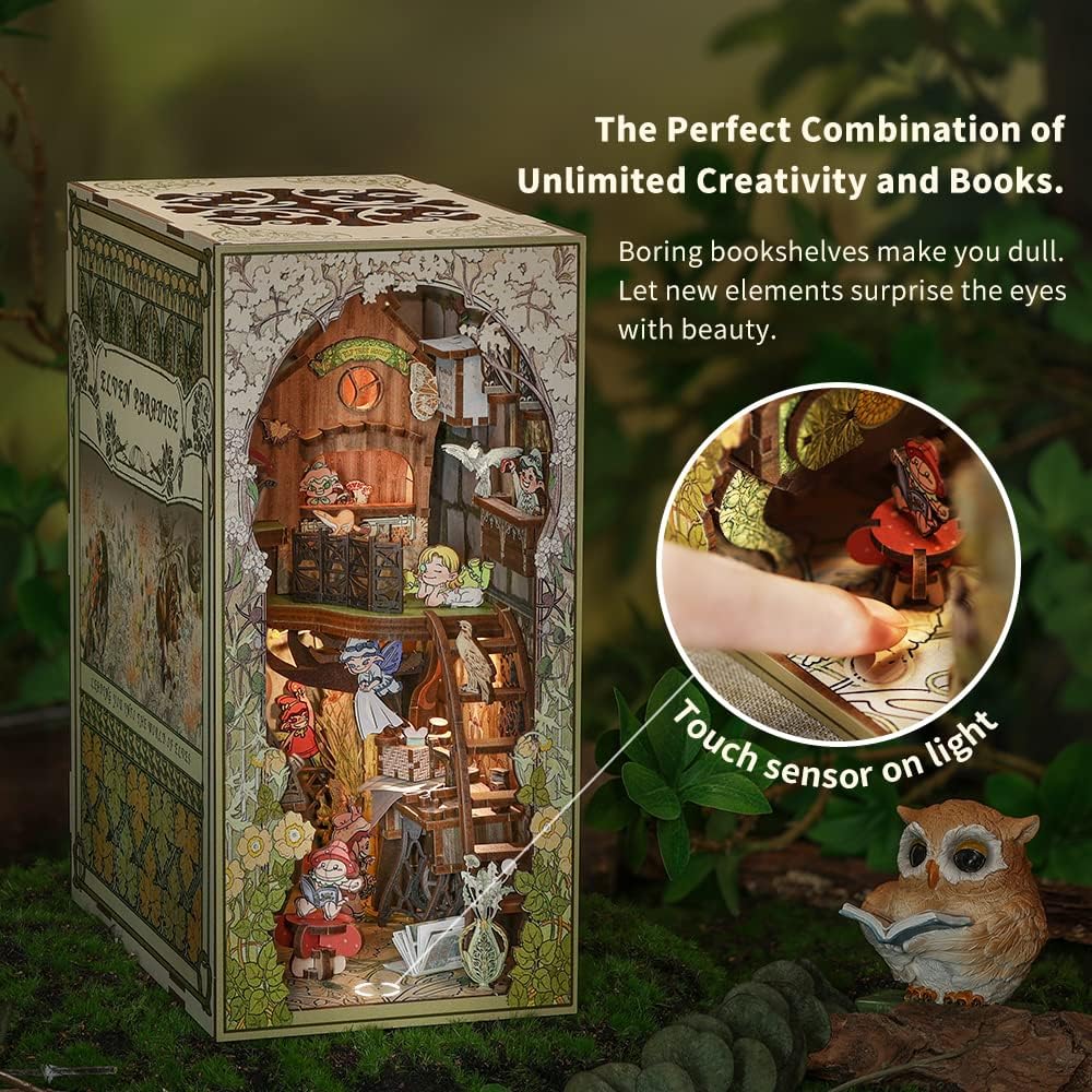 Book Nook Wizardi Miniature - Elven Paradise Roombox Kit-2