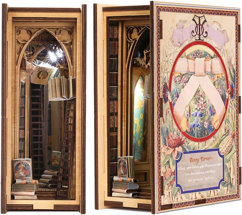 Book Nook Wizardi Miniature - Eternal Bookstore Roombox Kit-0