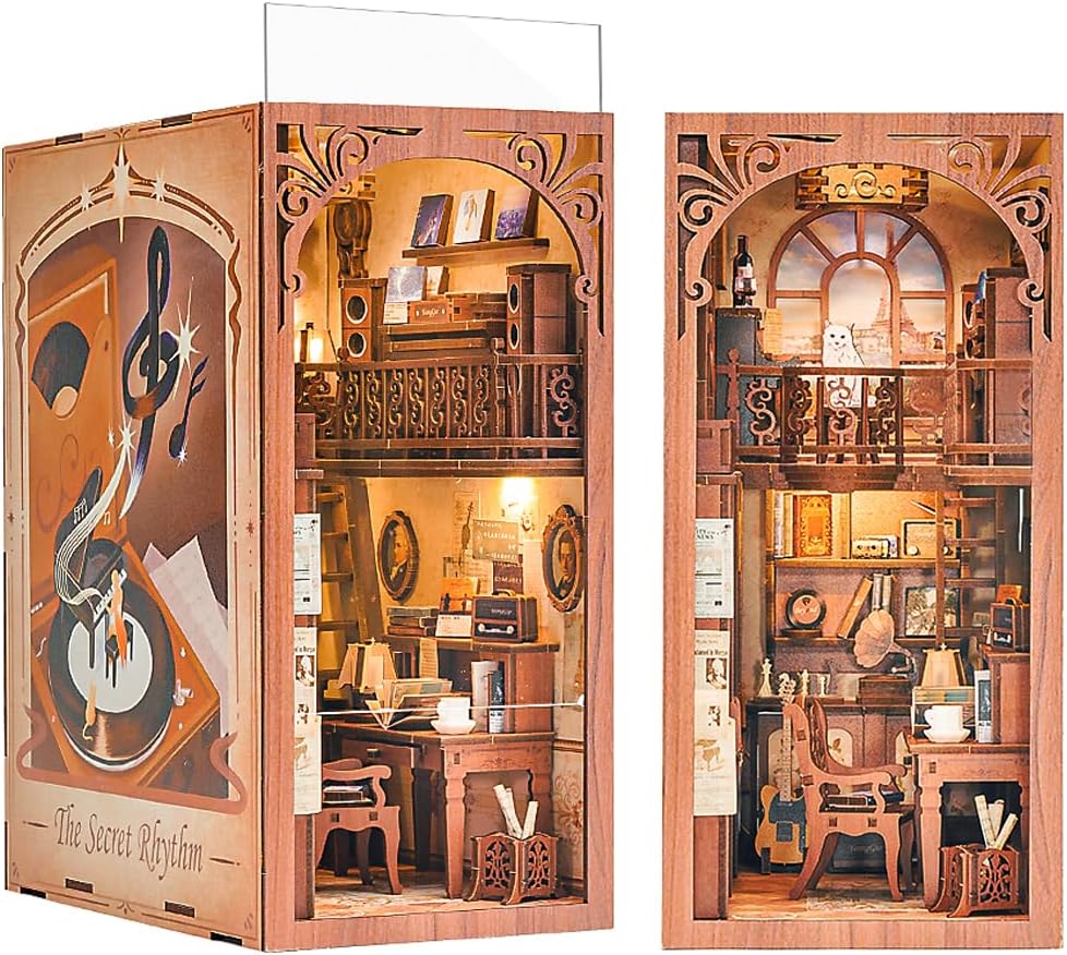 Book Nook Wizardi Miniature - The Secret Rhythm Roombox Kit-0