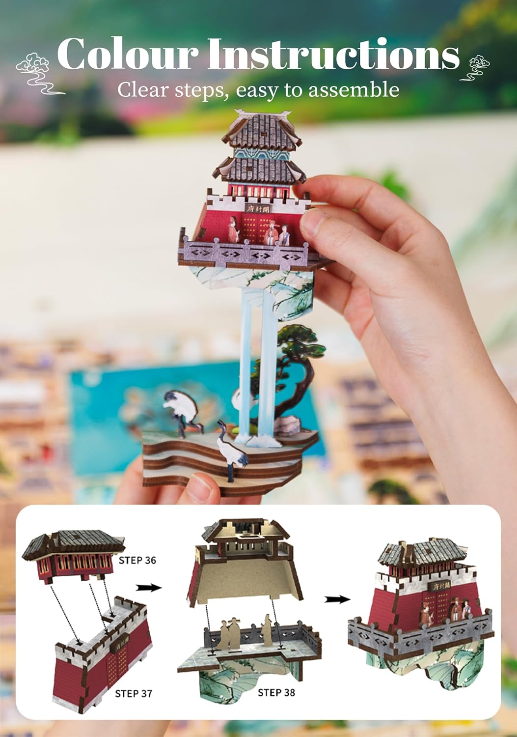 Book Nook Wizardi Miniature - Su Dongpo's Life Roombox Kit-2