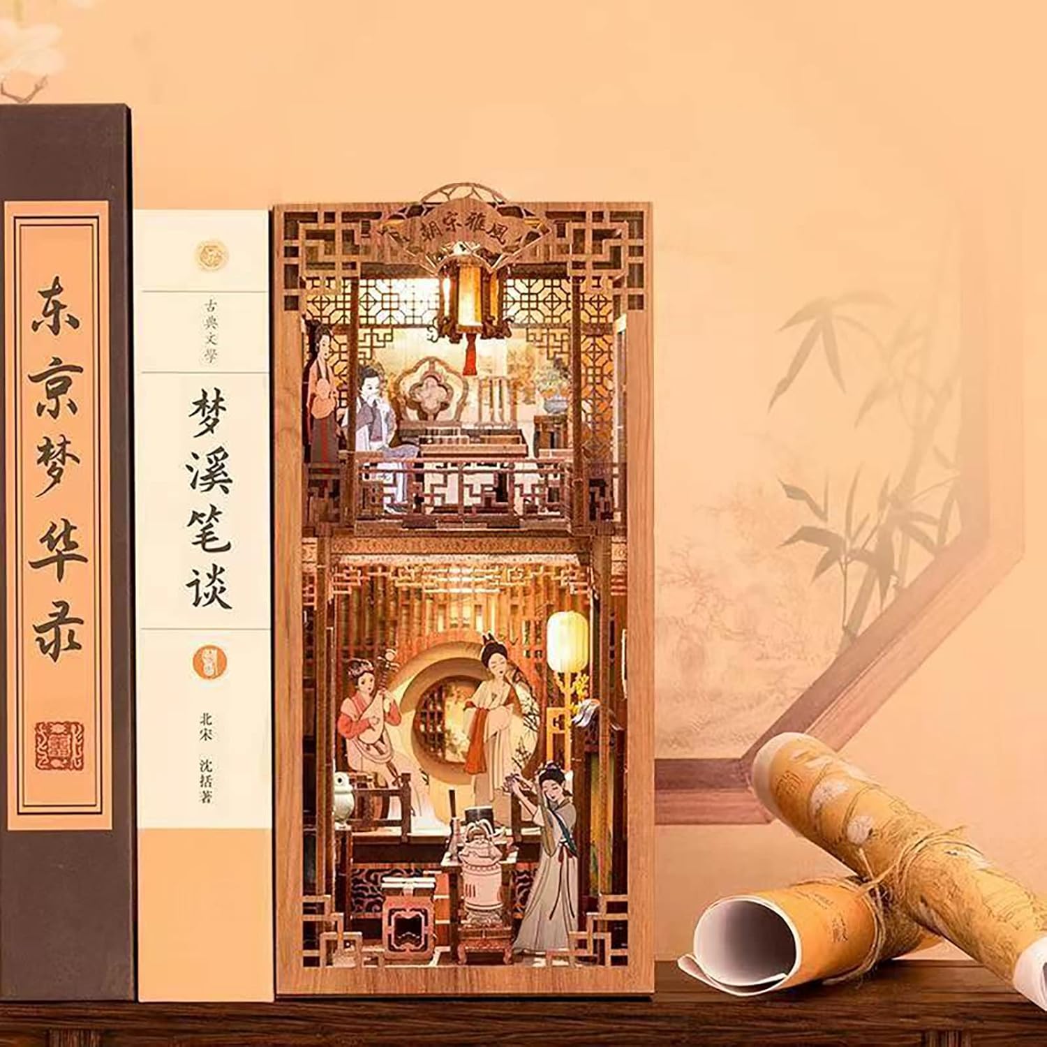 Book Nook Wizardi Miniature - Elegant Song Dynasty Roombox Kit-4
