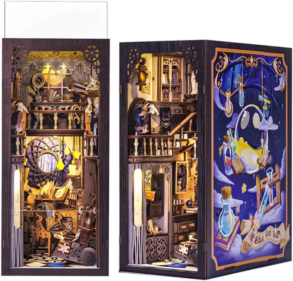 Book Nook Wizardi Miniature - Nebula Common Room Roombox Kit-0