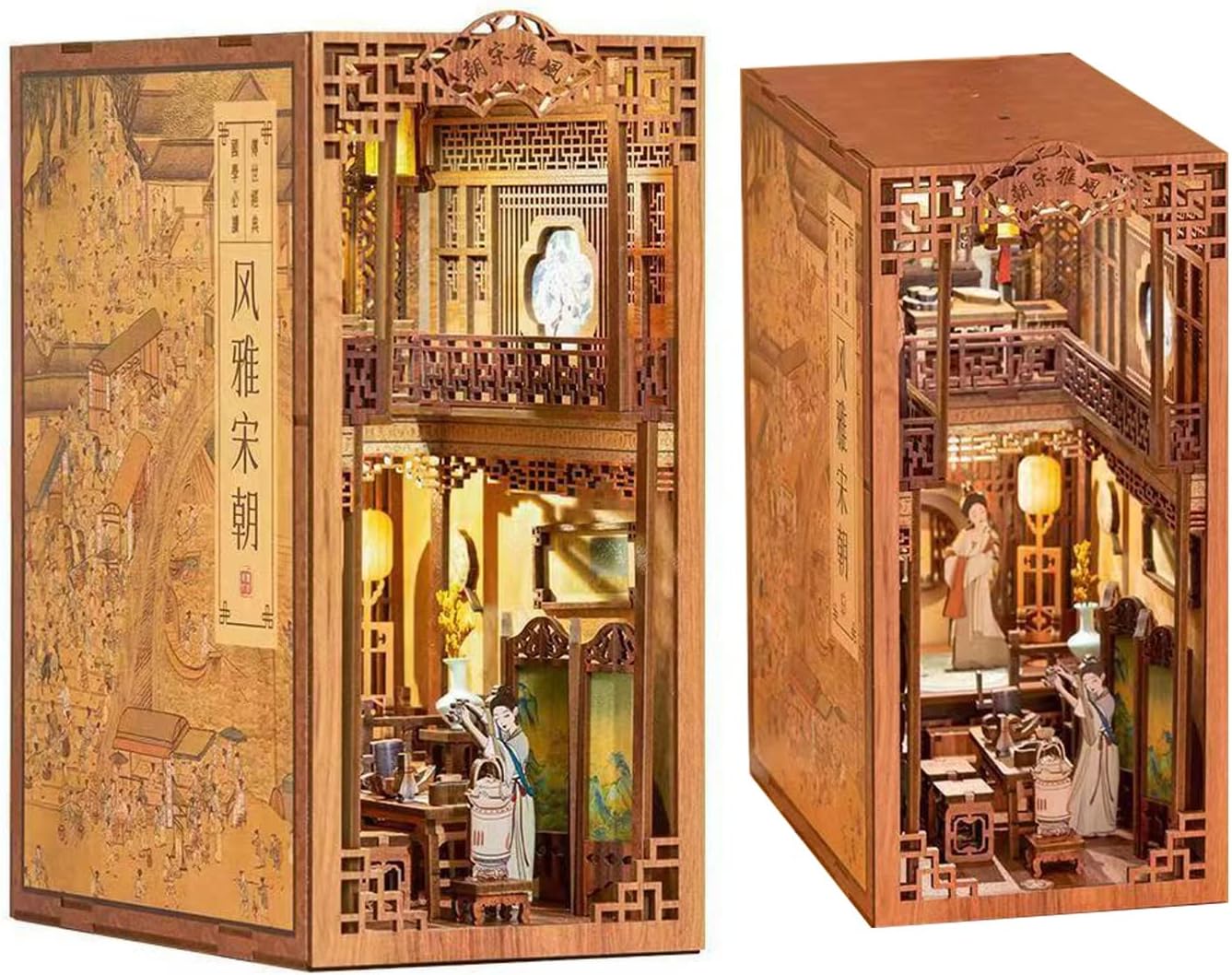 Book Nook Wizardi Miniature - Elegant Song Dynasty Roombox Kit-0