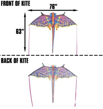 Kite - 76 Inch Wingspan SuperSize Ultra 3D Dragon Ripstop Nylon Dragon Kite 2