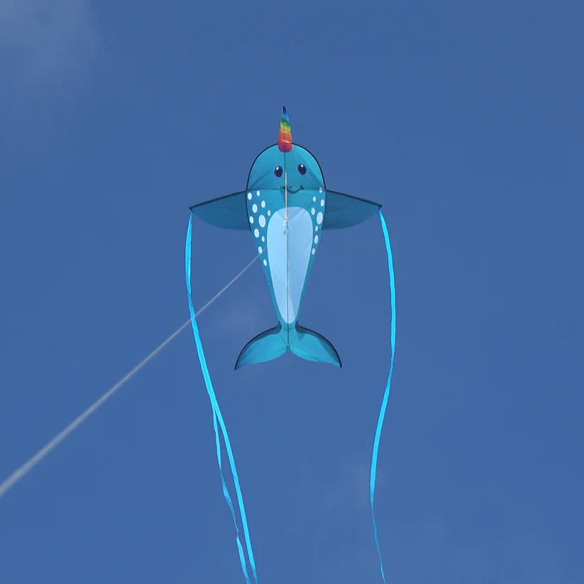 Kites - 57  Inch Tall Nylon Narwhal Kite