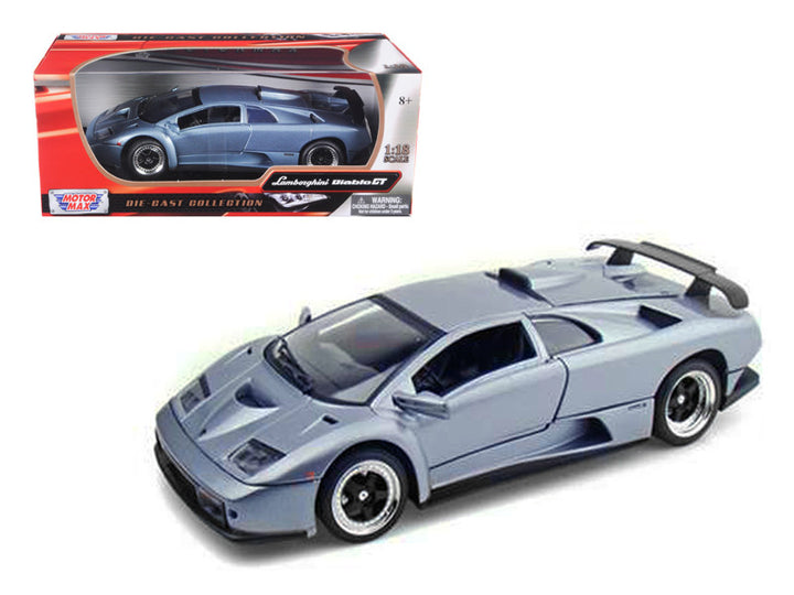 Lamborghini Diablo GT Silver 1/18 Diecast Model Car by Motormax-0