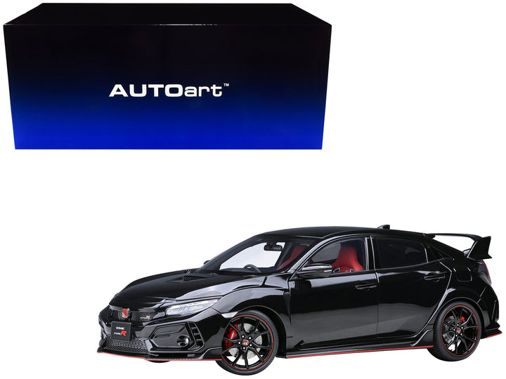 2021 Honda Civic Type R (FK8) RHD (Right Hand Drive) Crystal Black Pearl 1/18 Model Car by Autoart-0