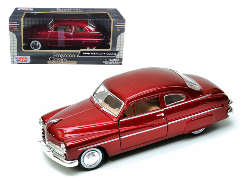1949 Mercury Red 1/24 Diecast Model Car by Motormax-0