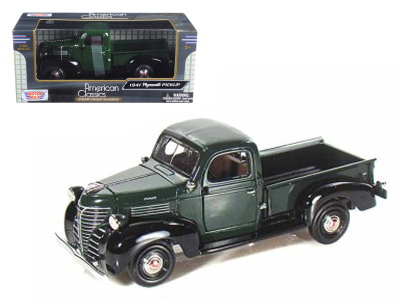 1941 Plymouth Pickup Green 1/24 Diecast Model Car by Motormax-0