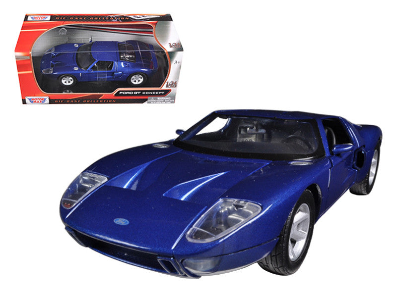 Ford GT Blue 1/24 Diecast Car Model by Motormax-0
