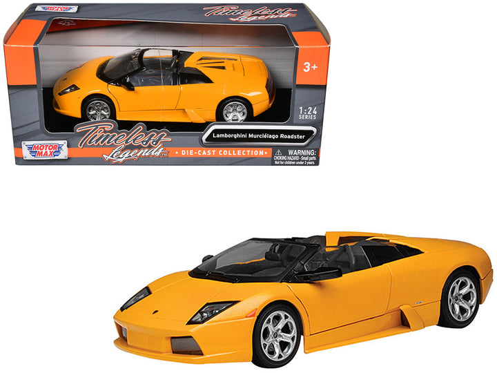 Lamborghini Murcielago Roadster Orange 1/24 Diecast Model Car by Motormax-0