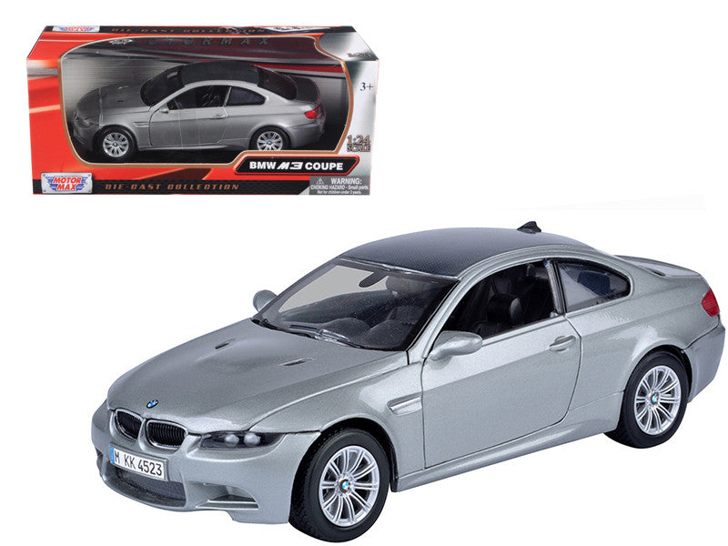 BMW M3 Coupe Gray Metallic 1/24 Diecast Model Car by Motormax-0