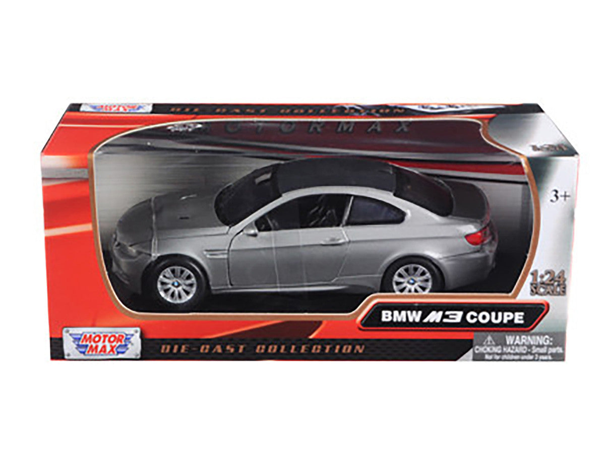 BMW M3 Coupe Gray Metallic 1/24 Diecast Model Car by Motormax-2