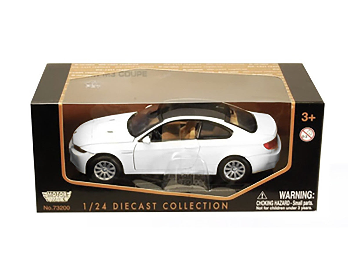 BMW M3 E92 Coupe White 1/24 Diecast Model Car by Motormax-2