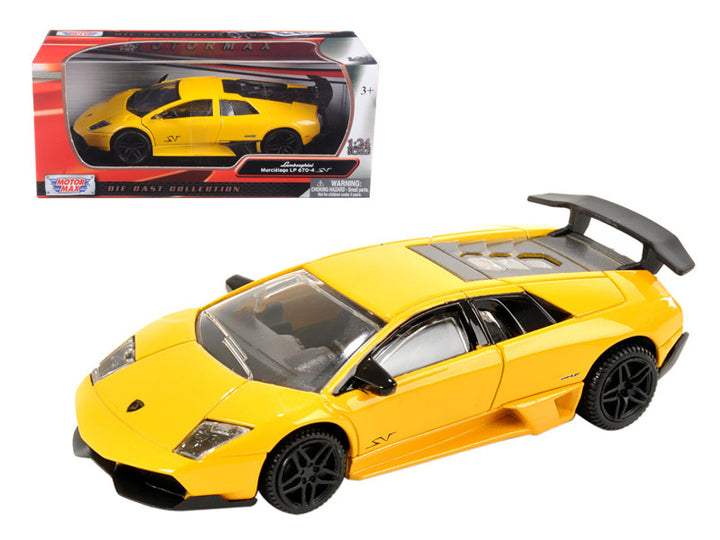 Lamborghini Murcielago LP 670 4 SV Yellow 1/24 Diecast Model Car by Motormax-0