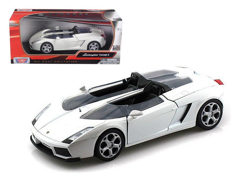 Lamborghini Concept S White 1/24 Diecast Car Model by Motormax-0