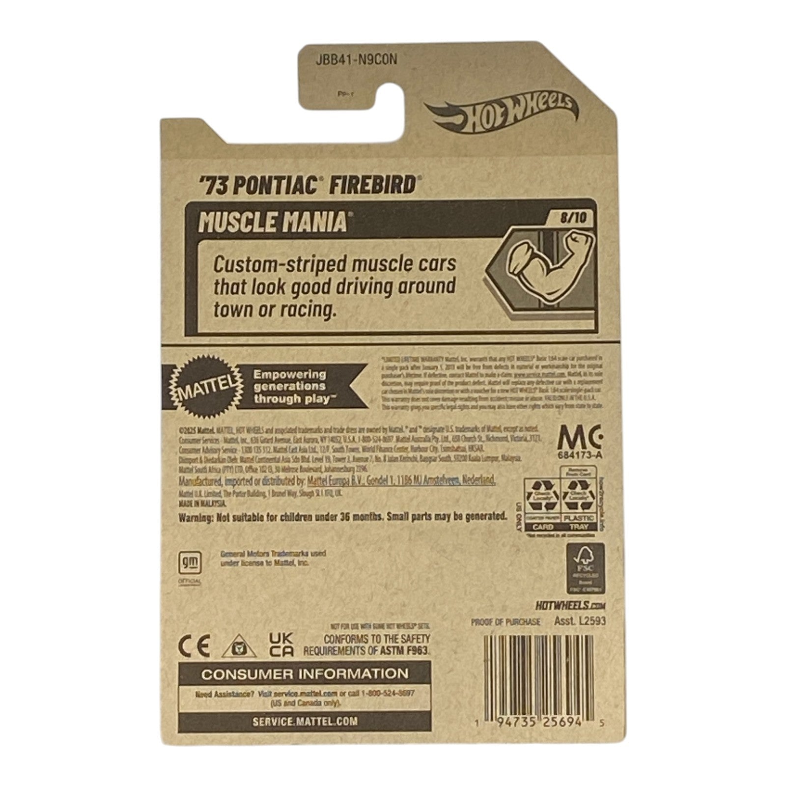 Hot Wheels '73 Pontiac Firebird - Muscle Mania Series 8/10 2