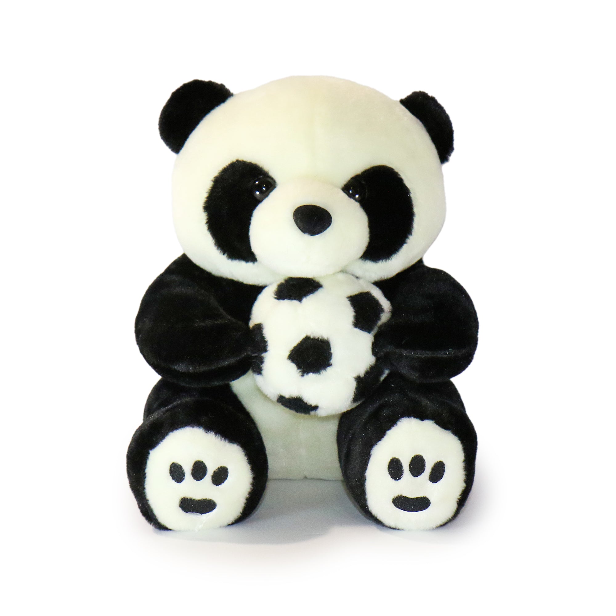 10-Inch Black and White Dash Panda with Toy 2