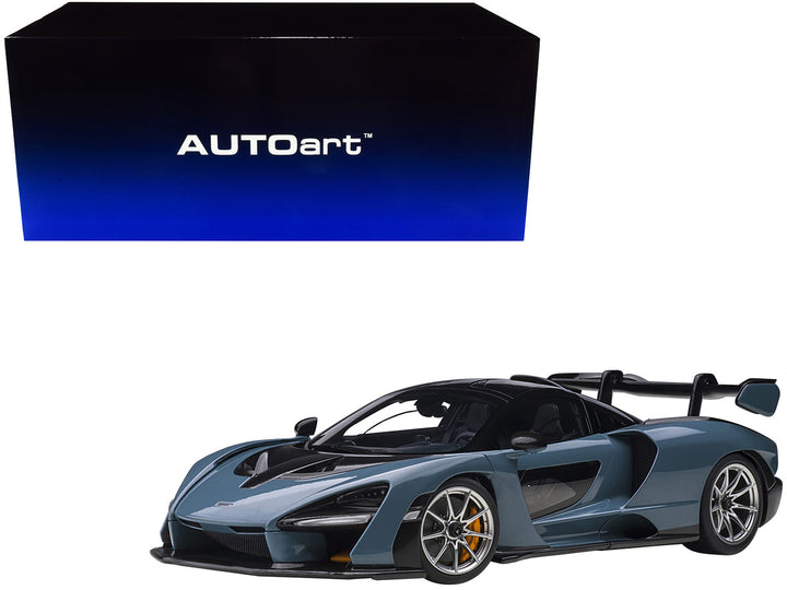 Mclaren Senna Vision Victory Gray and Black with Carbon Accents 1/18 Model Car by Autoart-0