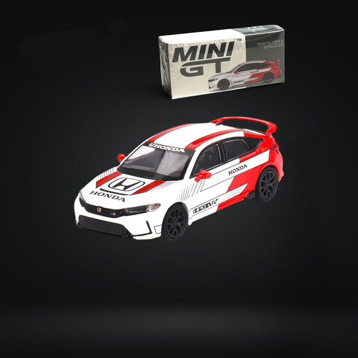 Honda Civic Type R #2 2023 Pace Car White #721 1:64 MGT00721 by Mini-GT