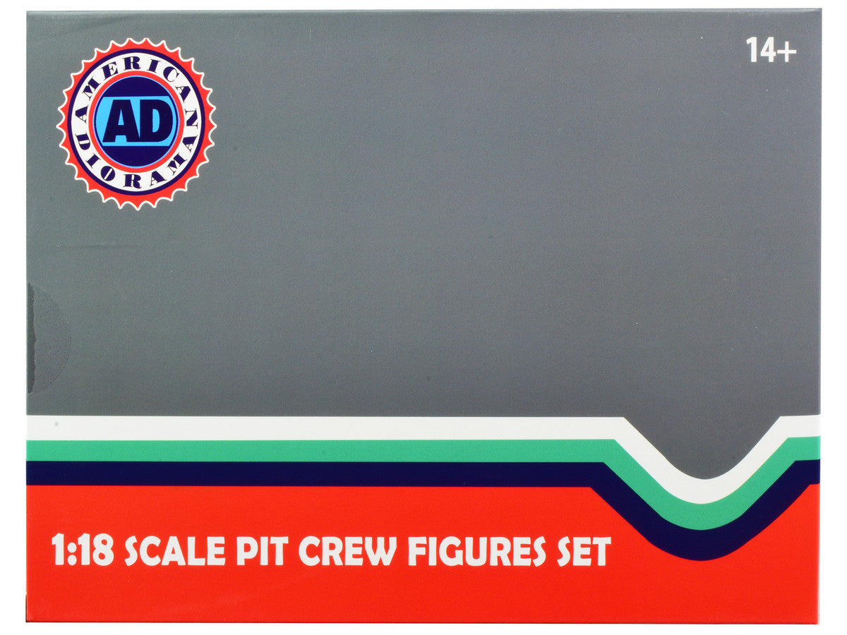 Formula One F1 Pit Crew 7 Figure Set Team Red Release III for 1/18 Scale Models by American Diorama-3