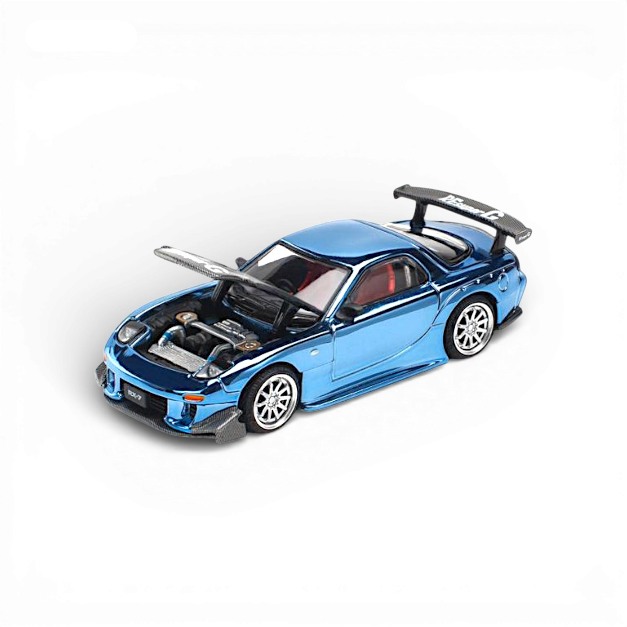 Mazda RX-7 Re-Amemiya Blue Chrome 1:64 by Pop Race  4