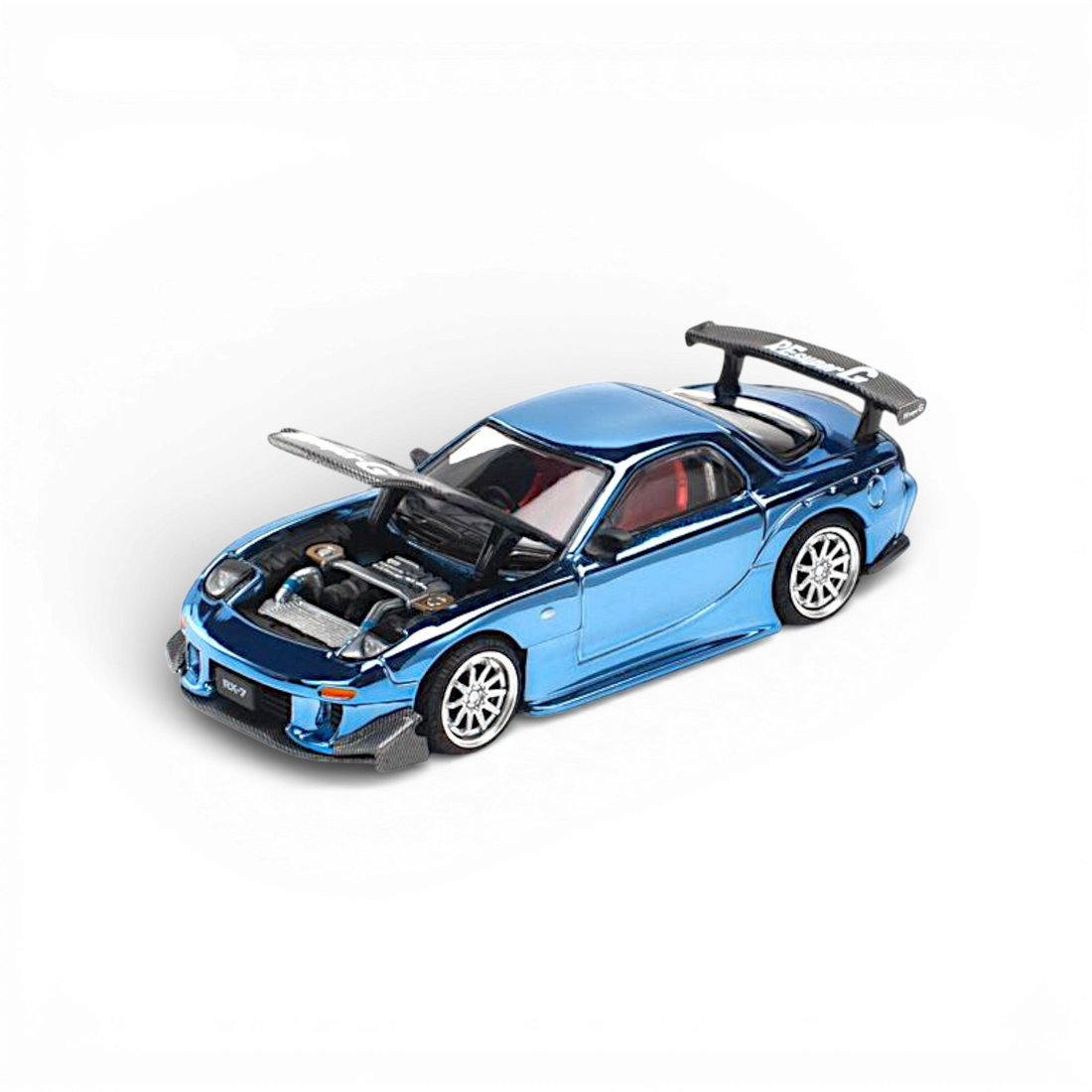 Mazda RX-7 Re-Amemiya Blue Chrome 1:64 by Pop Race  4