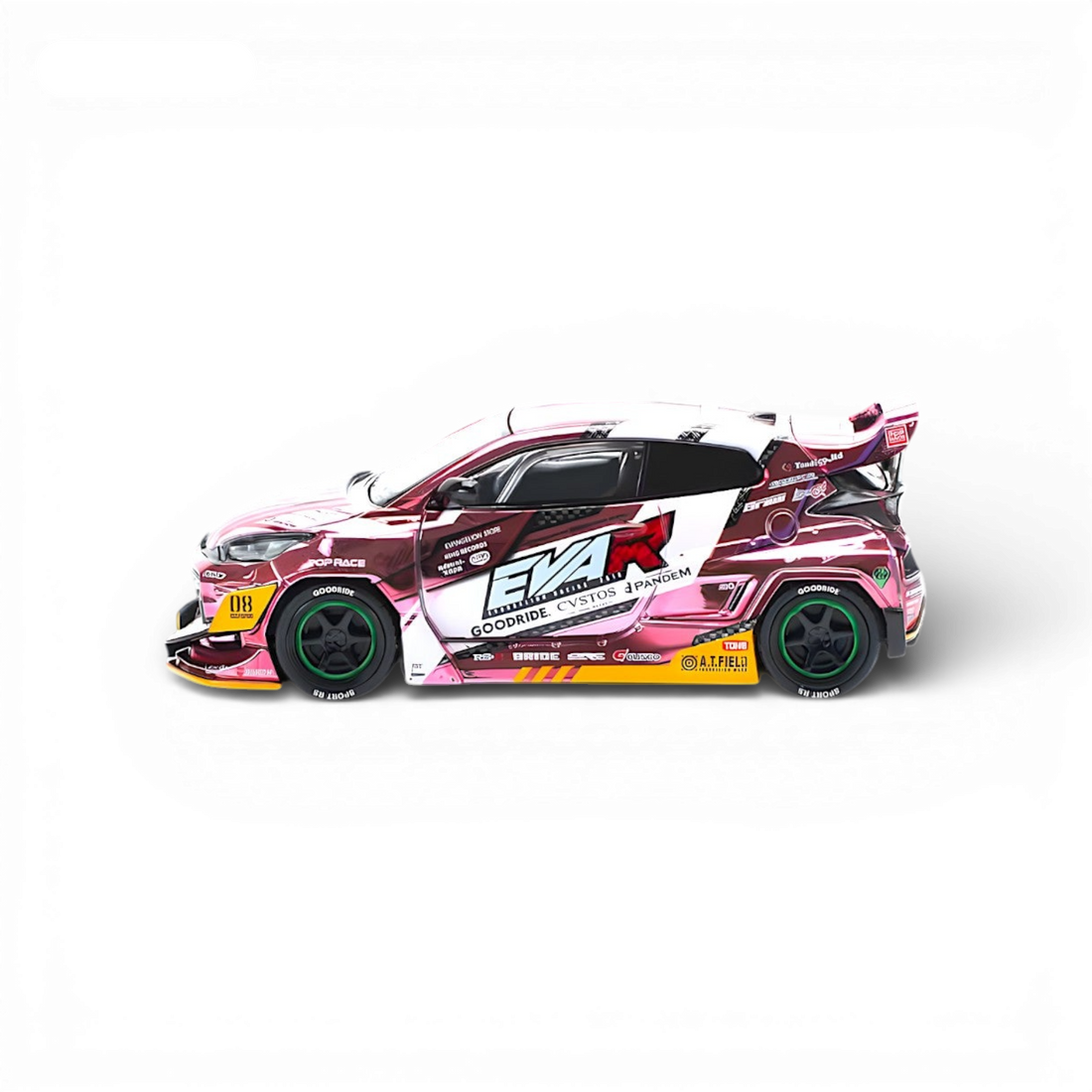Toyota GR YARIS Pink EVA RT Production Model 1:64 by PopRace  4