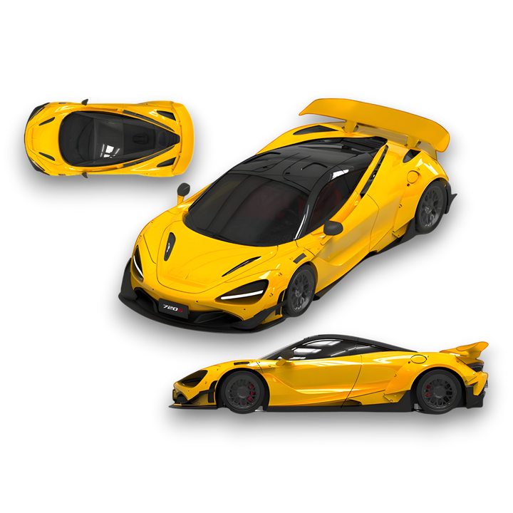 McLaren 720S Yellow 1:64 by SUPCAR 