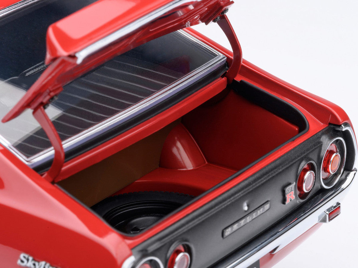 Nissan Skyline 2000GT-R (KPGC110) Tuned Version RHD (Right Hand Drive) Red 1/18 Model Car by Autoart-2