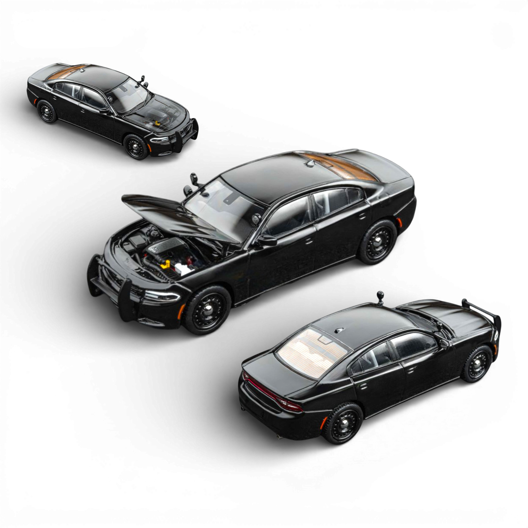 Dodge Warhorse Police Interceptor Black 1:64 by Elite Collectibles 